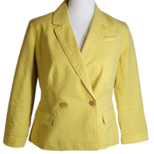 BANANA REPUBLIC BANANA YELLOW BLAZER SIZE 4